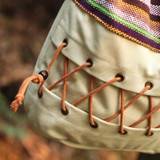 Ethnic Coloful Lacing Splicing Handbag Backpack For Women