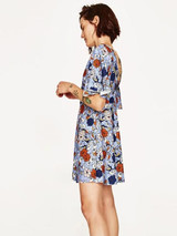 Bohemia Floral V-neck Backless Mini Dress