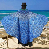Chiffon Beach Butterfly Wing Print Shawl For Women