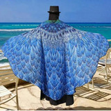 Chiffon Beach Butterfly Wing Print Shawl For Women