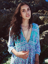 Floral V-neck Bohemia Mini Dress