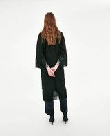 Round Neck Long Sleeve Tassel Flower Embroidered Casual Midi Dress Round Neck Long Sleeve Tassel Flower Embroidered Casual Midi Dress