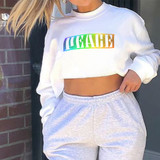 Women's fashion White Long Sleeve Shirt Tops