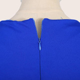 Round Neck Solid Color Bodycon Mini Dress