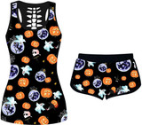 Women's Comfy  Halloween Elastic Drawstring PJ  Set (true to size)