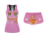 Women's Comfy  Halloween Elastic Drawstring PJ  Set (true to size)