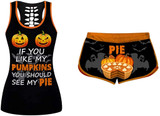 Women's Comfy  Halloween Elastic Drawstring PJ  Set (true to size)