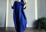 Solid Color Loose Casual Maxi Dress