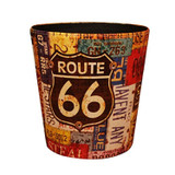 Wastebasket, PU Leather European Style Retro Trash Can Waste Paper Basket Waste Can Wastebin Dustbin Garbage Bin Without Lid