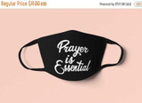 Prayer Is Essential Adult Face Mask Reusable Washable Cotton Prayer Is Essential Adult Face Mask Reusable Washable Cotton