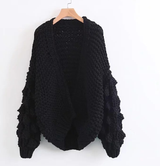 Knit Hollow Long Sleeve Cardigan Outwear Sweater Knit Hollow Long Sleeve Cardigan Outwear Sweater