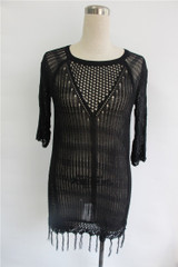 Sexy Beach Holiday Tassel Bikini Cover-ups