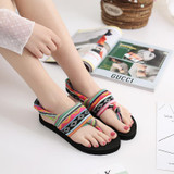 Bohemian Wrapped Flip-Flops Flat-bottomed Slippers Non-slip Beach Shoes