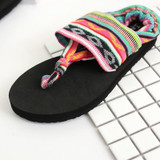 Bohemian Wrapped Flip-Flops Flat-bottomed Slippers Non-slip Beach Shoes
