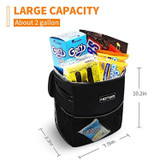 Car Trash Can with Lid and Storage Pockets, 100% Leak-Proof Car Organizer