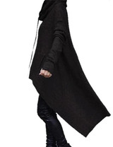 Casual Halloween Cape Cloak Good Witch Irregular Cowl Neck Hoodie Coat