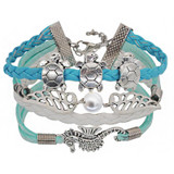 Retro Boho Multilayer Leather Handmade Rope Braided Bracelet