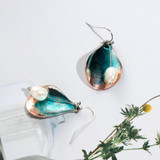 Retro Alloy Unique Shell Small Pearl Pendant Drop Earrings