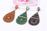 Bohemian Retro Colorful Rice Beads Handmade Earrings Jewelry