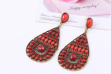 Bohemian Retro Colorful Rice Beads Handmade Earrings Jewelry