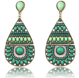 Bohemian Retro Colorful Rice Beads Handmade Earrings Jewelry