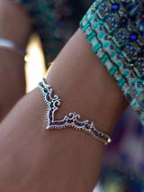 Bohemia Vintage Bangle Heart-Shaped Open Bracelet Accessories
