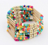 Boho Handmade Weave Bead Multilayer Bracelets