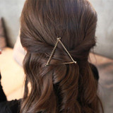 Girls Fashion Hairpins Hollow Triangle Hair Clip Party Hair Accessories Headwear