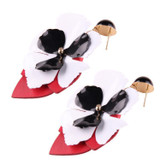 Elegant Leather Flower Earrings