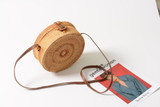 Fashion Round Rattan Butterfly Forest Beach Summer Handmade Bag