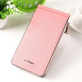 Women Microfiber Leather Multi-Card Slots Wallet Card Holders Phone Bag