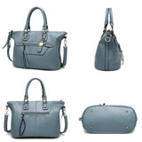 Women Genuine Leather Stylish Zipper Handbag Shoulder Bags Crossbody Bags