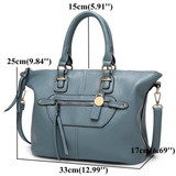 Women Genuine Leather Stylish Zipper Handbag Shoulder Bags Crossbody Bags