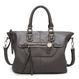 Women Genuine Leather Stylish Zipper Handbag Shoulder Bags Crossbody Bags