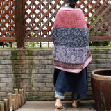 Vintage Pattern Comfortable Cotton Ethnic Style Big Scarf Shawl