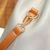 Stylish PU Leather Handbag Bucket Bag Shoulder Bags Crossbody Bags For Women