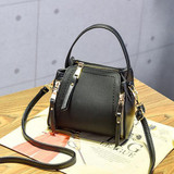 Stylish PU Leather Small Square Shoulder Bag Multi-pockets Crossbody Bag For Women