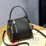 Stylish PU Leather Small Square Shoulder Bag Multi-pockets Crossbody Bag For Women
