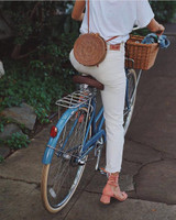 Round Rattan Butterfly Forest Handmade Bohemia Bag