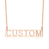 Personalized Name Necklace Custom Made Any Name Font Stainless Steel Metal Women Jewelry