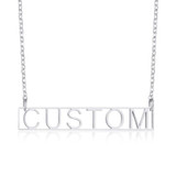 Personalized Name Necklace Custom Made Any Name Font Stainless Steel Metal Women Jewelry