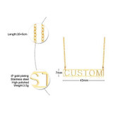 Personalized Name Necklace Custom Made Any Name Font Stainless Steel Metal Women Jewelry