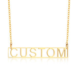 Personalized Name Necklace Custom Made Any Name Font Stainless Steel Metal Women Jewelry