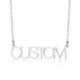 Personalized Name Necklace Custom Made Any Name Font Stainless Steel Metal Women Jewelry