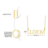 Personalized Name Necklace Custom Made Any Name Font Stainless Steel Metal Women Jewelry