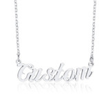Personalized Name Necklace Custom Made Any Name Font Stainless Steel Metal Women Jewelry