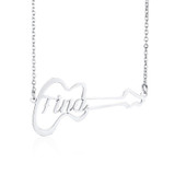 Personalized Name Necklace Custom Made Any Name Font Stainless Steel Metal Women Jewelry
