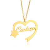 Personalized Name Necklace Custom Made Any Name Font Stainless Steel Metal Women Jewelry