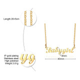 Personalized Name Necklace Custom Made Any Name Font Stainless Steel Metal Women Jewelry