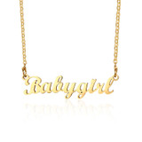 Personalized Name Necklace Custom Made Any Name Font Stainless Steel Metal Women Jewelry
